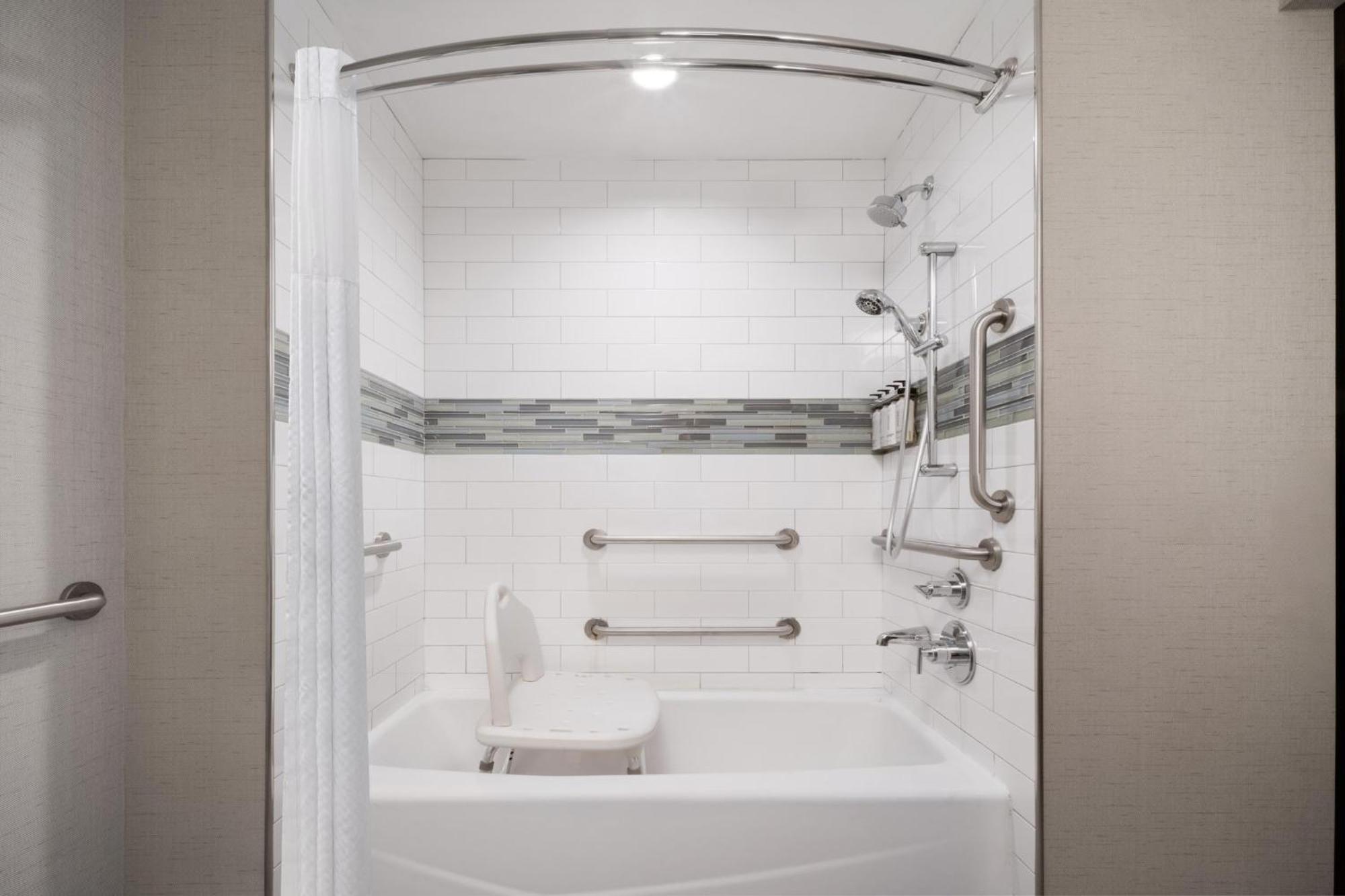 Standard Double Room Two Double Beds Accessible Tub Mobility Access
